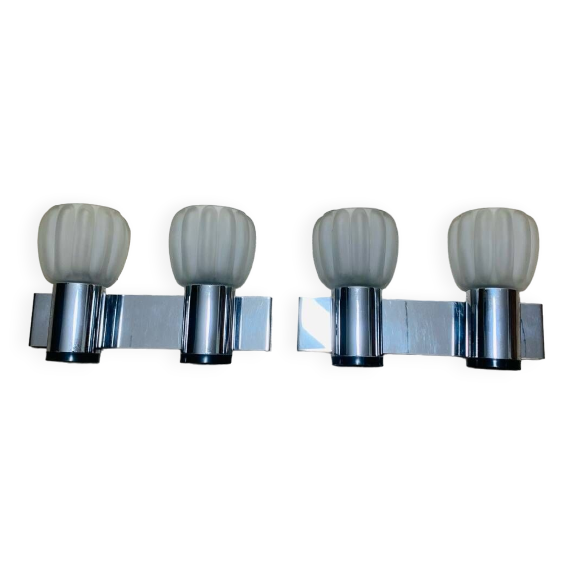 Pair of 70s wall lights