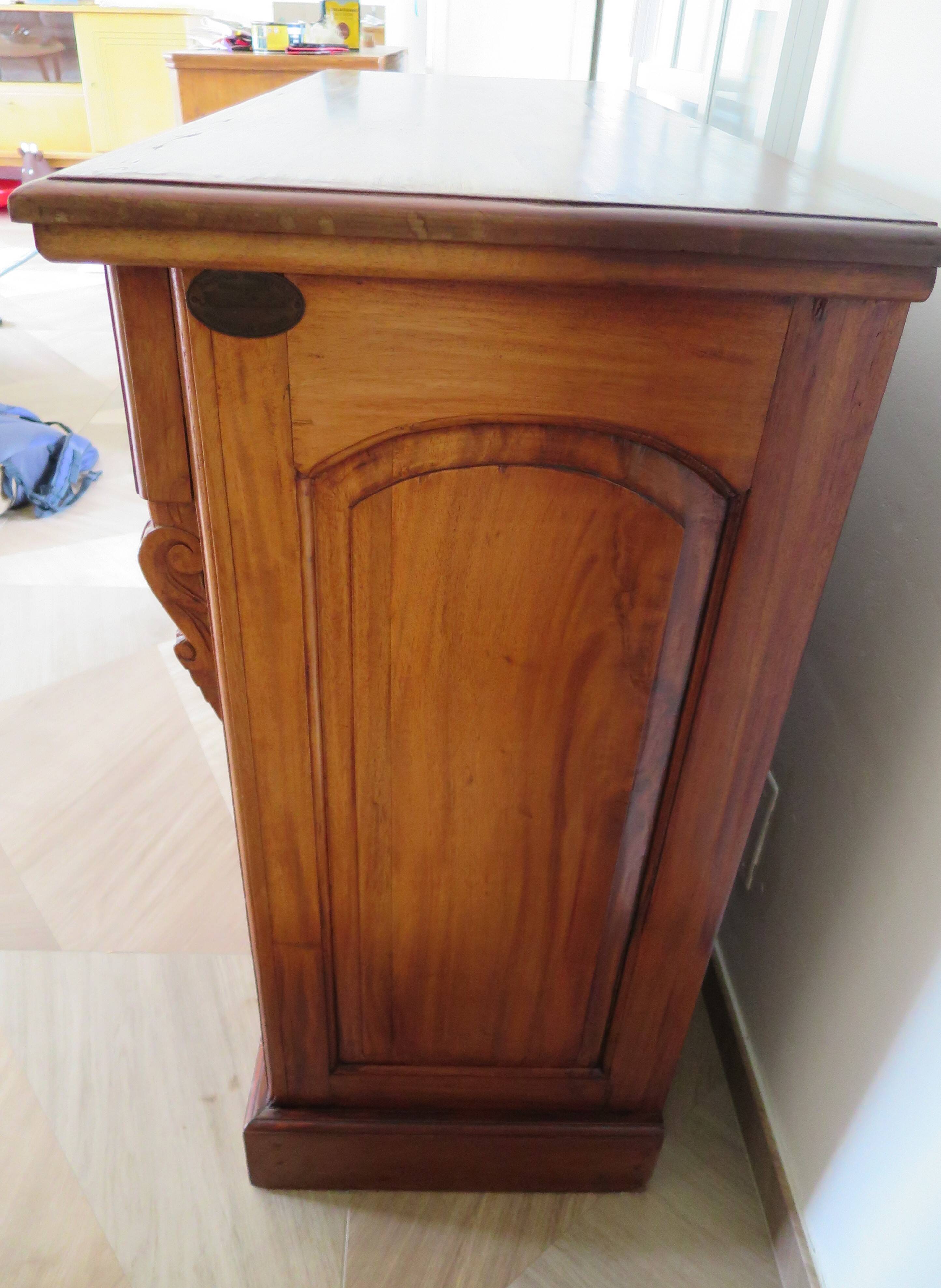 Rare mahogany buffet 2 doors-2 drawers - English style - Sideboard -Kareen Mausfield