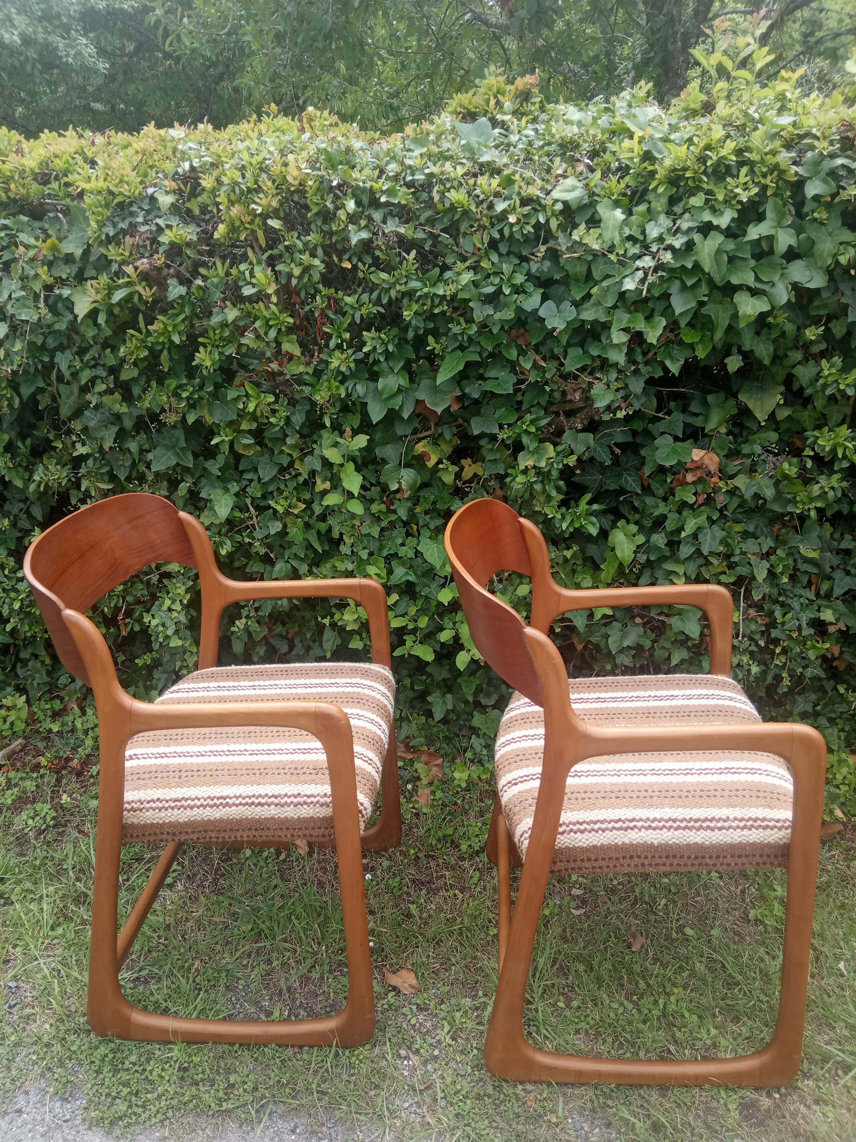 Baumann armchairs sled model