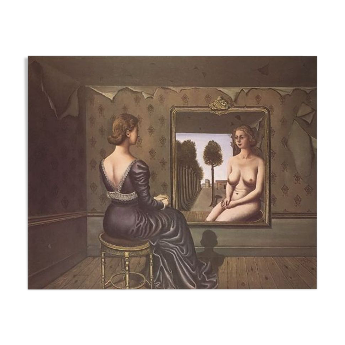 Paul Delvaux, the miroir