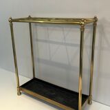 Rectangular umbrella holder in brass and cast iron. french work. around 1900