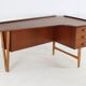 Danish boomerang desk by Peter Løvig Nielsen for Hedensted Møbelfabrik