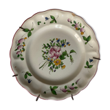 Assiette de Nevers en faïence fin XVIIIe siècle décor floral