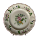 Plate of Nevers in earthenware late eighteenth century floral decoration