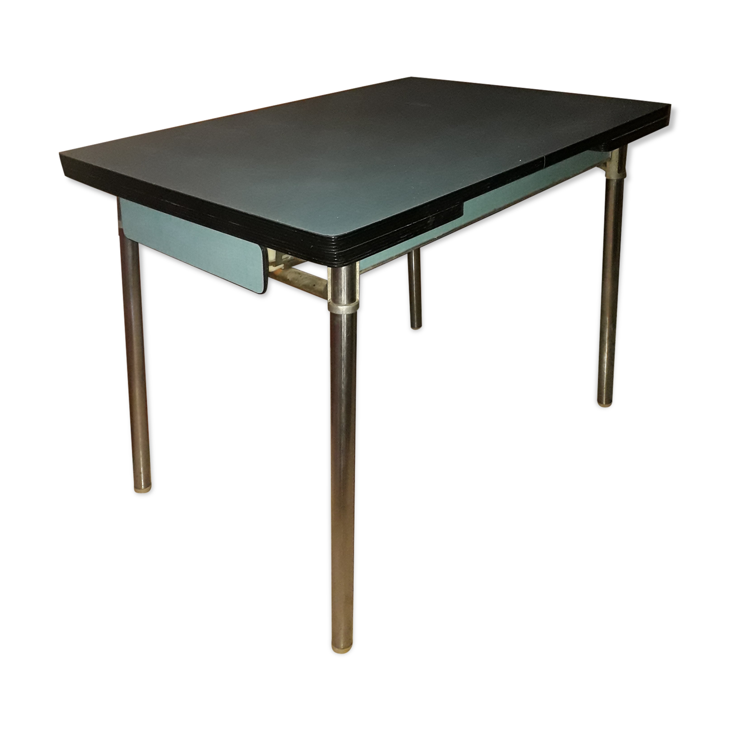 Table in blue Formica vintage plastic brand