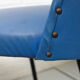 Set of 4 italian dining chairs with brass feet, 1950s