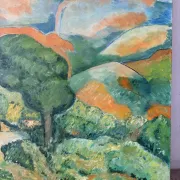 Route of the St Victoire Mountain, oil on canvas