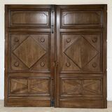 Enorme paire de portes de château