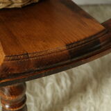 Vintage Beech Library Staircase Shelf