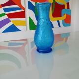 Vase vintage bleu