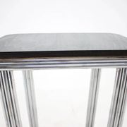 Bauhaus Art Deco tubular steel chrome table, 1930s