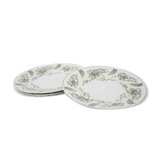 Set of 4 old ceramic plates longwy