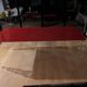 Table post-modern glass Italia POS02 red top