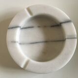 White marble ashtray