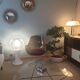 Lampe Holophane sur pied tulipe 1970