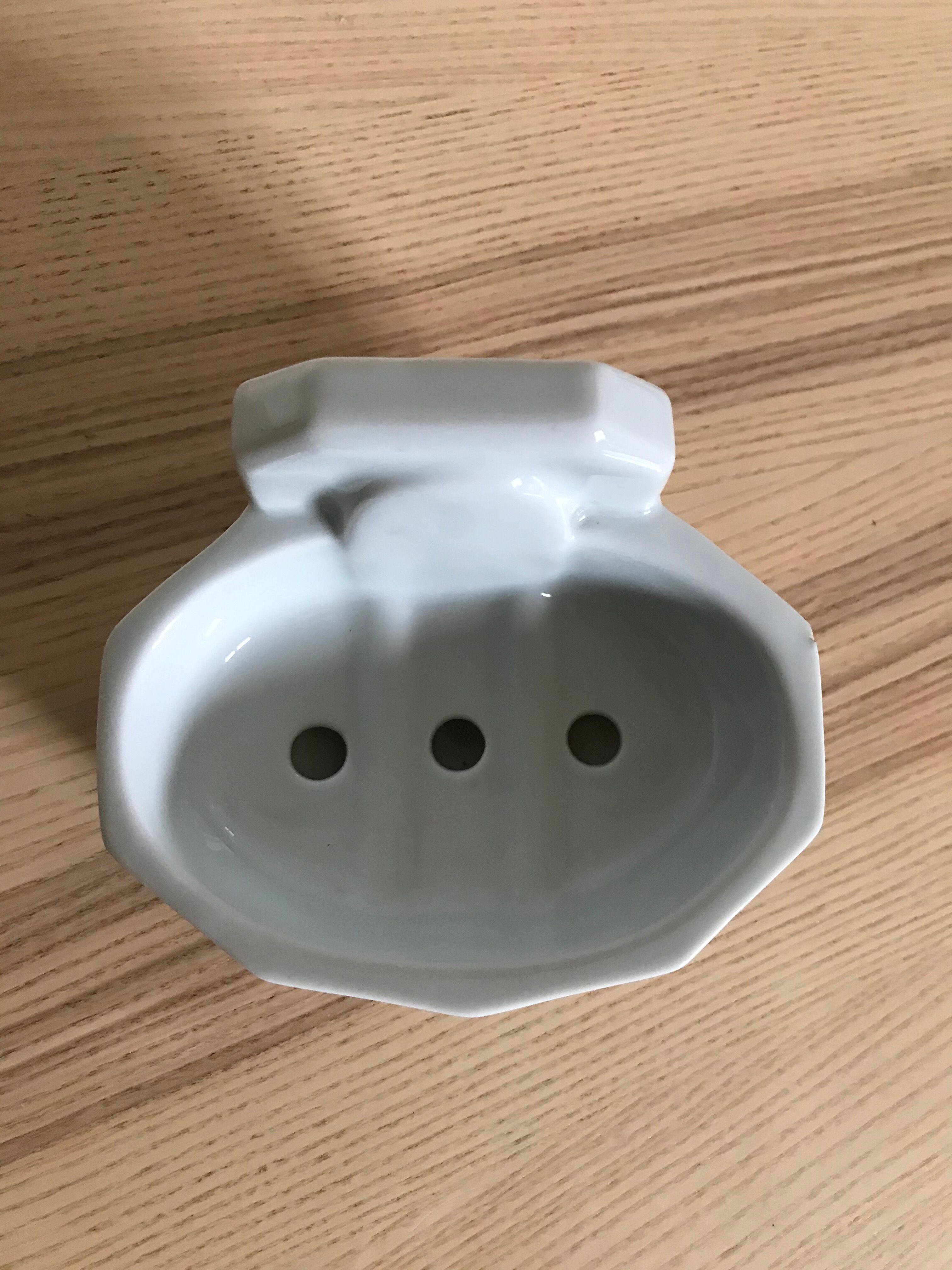 Porcelain soap holder
