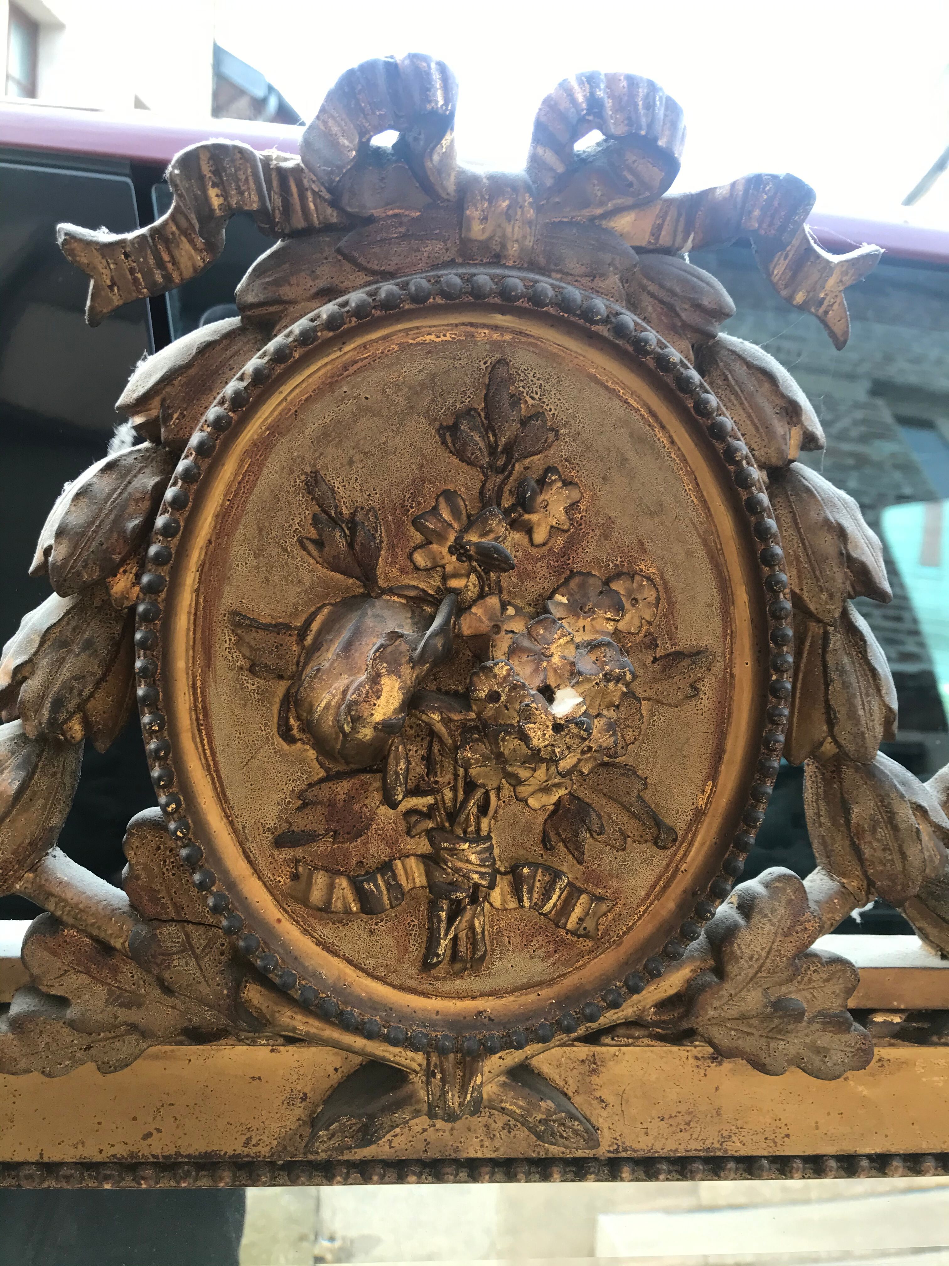 Miroir style Louis XVI 1900 100x160cm