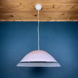 Vintage Italian pink Murano glass chandelier, 1970s.