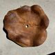 Very large wavy flat leaf suspension in smooth teak D:60