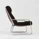 Vintage Space Age chrome armchair by Gillis Lundgren 1970s