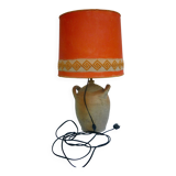 Jar mounted in vintage lamp 70's