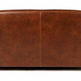 Leather 2-seater sofa
