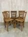 Mismatched bistro chairs x5