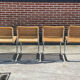 Lot de 4 chaises Cesca modèle b32 en chrome fabriqué en italie par Marcel Breuer