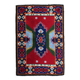 Tapis vintage français Savonnerie fait main en laine – 117 x 174 cm – 1950