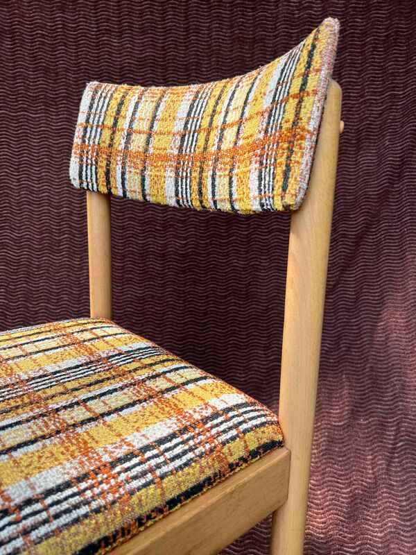 Table + 6 chaises baumann vintage 1970