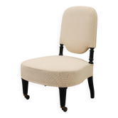 Fauteuil bas Napoléon III du 19e siècle, France