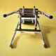 Vintage stepladder in Formica, wood and chromed metal