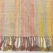 5x7 Pink & Yellow Striped Vintage Kilim Rug, 147x229Cm