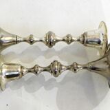 Pair of metal candle holders