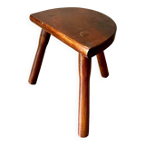 Dark wood tripod stool