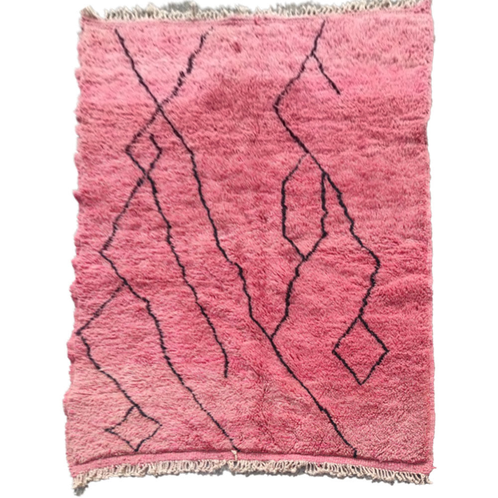 Carpet berber pink 121x182 cm