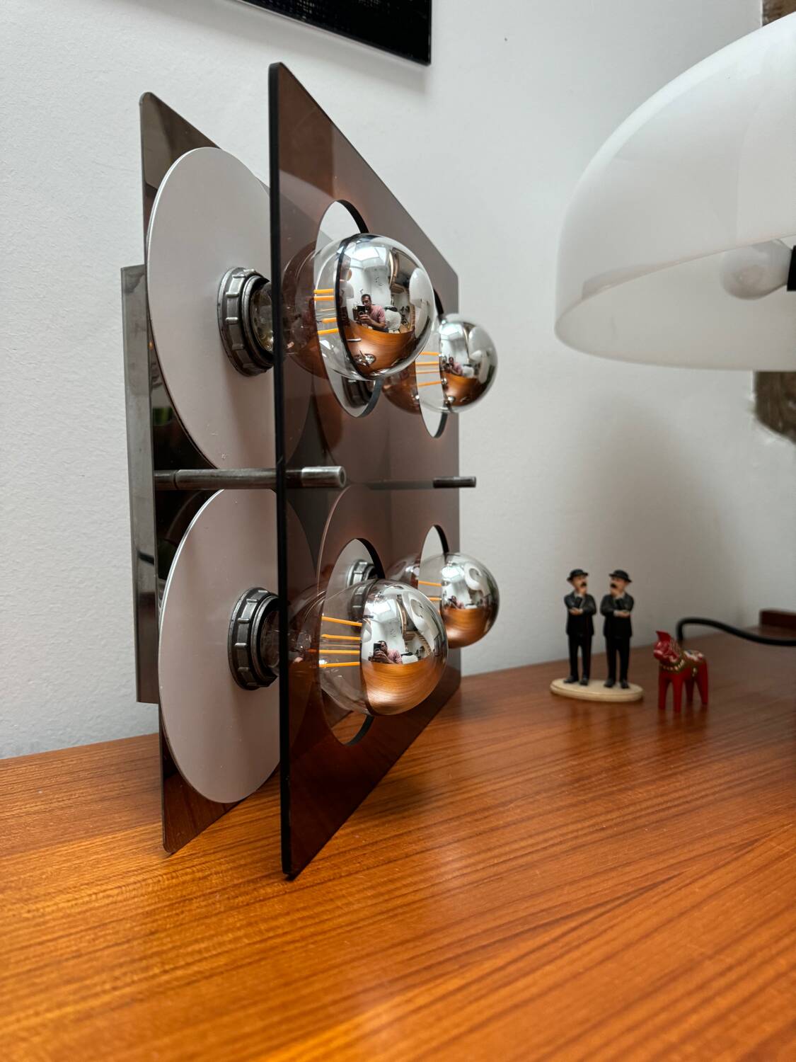 Applique Vintage 4 Feux Jocelyne Trocmé Oxar Modèle Disco