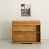 Vintage curtain furniture in light oak