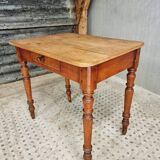 Antique table dining table desk 60x80 cm beech