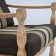 1970s, Danish armchair, furniture wool, solid oak wood.