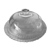 Glass bell and Arcoroc tray