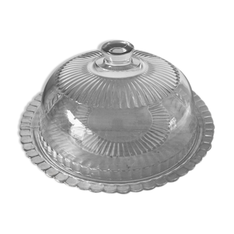 Glass bell and Arcoroc tray
