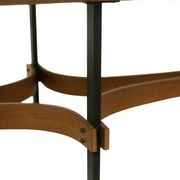 Guglielmo Ulrich. Oval coffee table in blonde teak. 1950s-60s.
