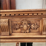 Raw solid oak trumeau 119x136cm