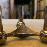 Set of 3 vintage Nagel candlesticks 1970