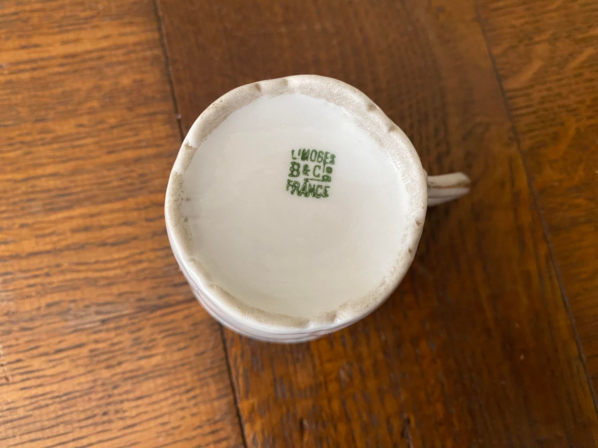 Limoge porcelain cup B&Cie France