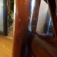 Pair of Scandinavian teak and leather armchairs
