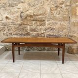 Large Scandinavian teak coffee table