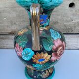 Large vase with ceramic handles Vallauris 1960