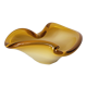 Empty pocket vintage yellow Murano glass bowl